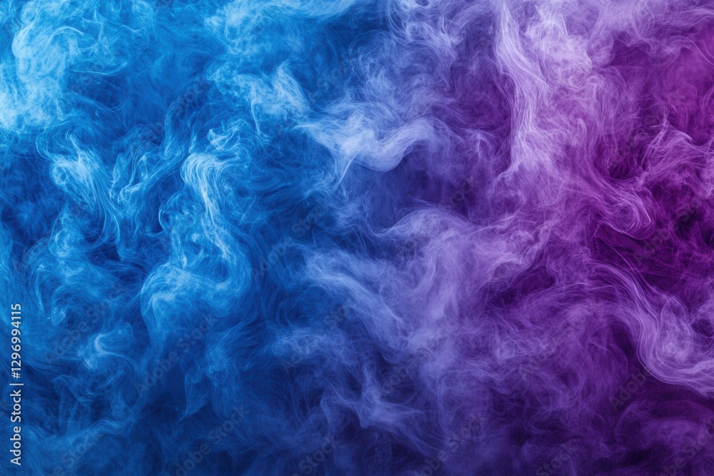 Abstract Swirling Blue And Purple Color Blend