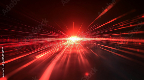 Radiant red light beams and lines create a dynamic, modern background symbolizing energy, passion, power, and innovation in a vibrant, futuristic atmosphere.

