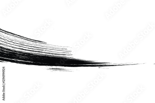 Abstract mental crazy overlay background. Lunatic ink scribble textures as card. Deranged black and white hand drawn illustrations print. Unhinged abstract light trails painting. Vector.