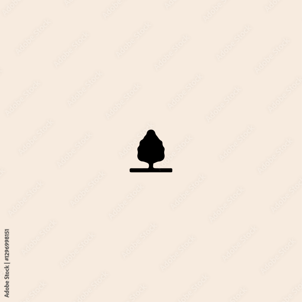 Fototapeta premium Tree icon flat vector design. 