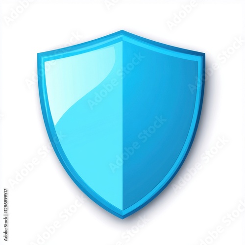 Free Download A vibrant blue shield icon representing protection and security in a modern design. - GFXLoad