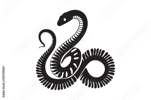 Snake Silhouettes for Logos, Stickers, and Digital Prints