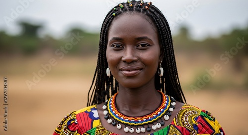photorealistic portrait of a woman from Central African Republic