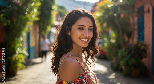  photorealistic portrait of a woman from Colombia