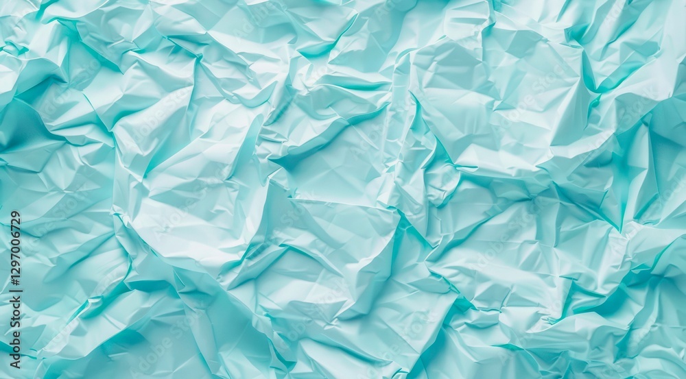 Light blue crumpled paper texture background. Light blue crumpled paper texture background.