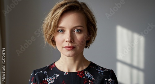 photorealistic portrait of a woman from Czech Republic