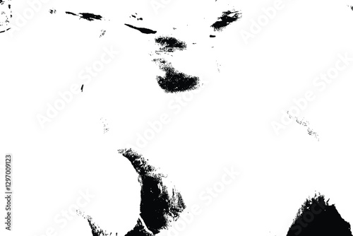 Grunge distress random dirt paint ink stains smudge background trace. Black particle and liquid dirt random distribution texture. Splatter background. Grunge dust paint splats.