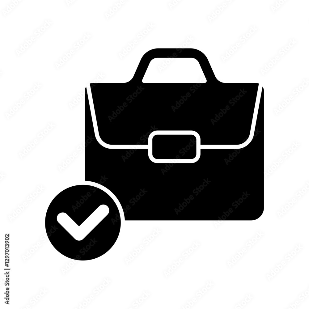Icon a briefcase, isolated against a clean background. Icon a briefcase, isolated against a clean background.