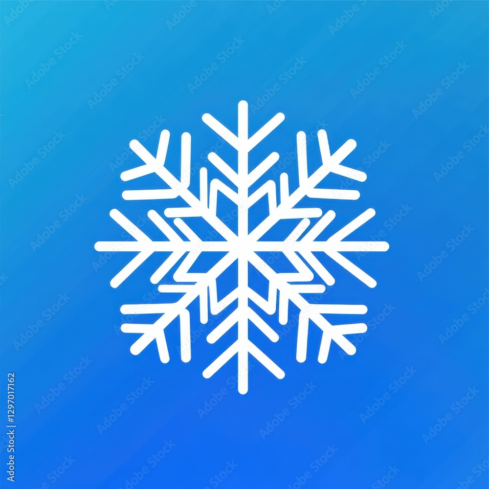 Snowflake Solid Line Icon. Weather Forecast Symbol for Cold Winter with Ice Crystals Snowflake Solid Line Icon. Weather Forecast Symbol for Cold Winter with Ice Crystals