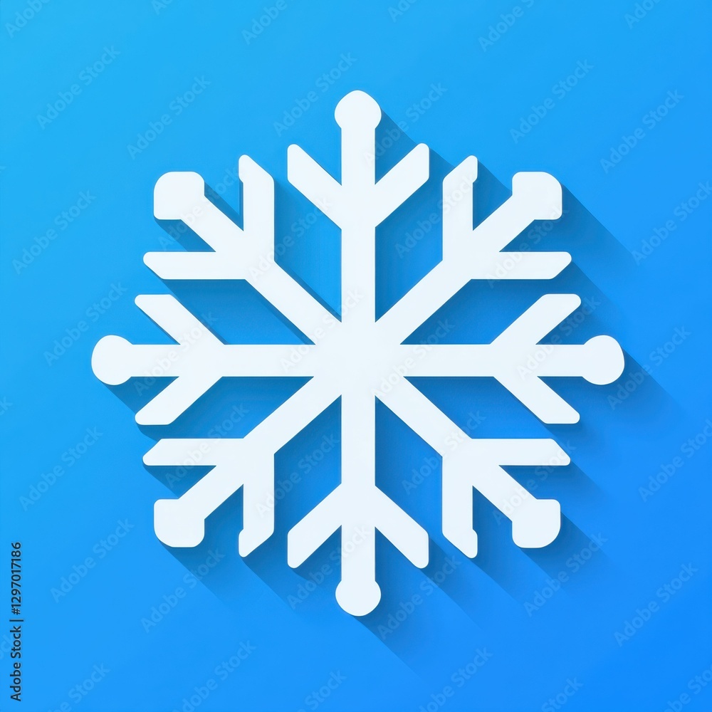 Snowflake Solid. Weather Forecast Icon of Ice Crystals in Winter Season Snowflake Solid. Weather Forecast Icon of Ice Crystals in Winter Season