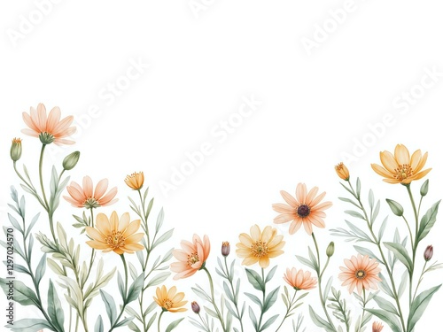 Bright and cheerful flower arrangement with soft pastel colors