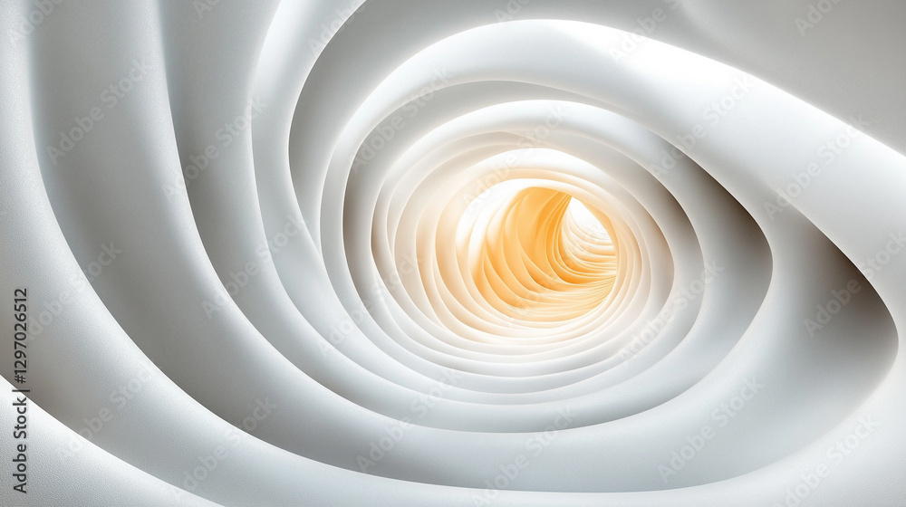 Fototapeta premium A sleek, minimalistic wallpaper featuring an abstract circular motif, symbolizing simplicity, balance, and modern elegance