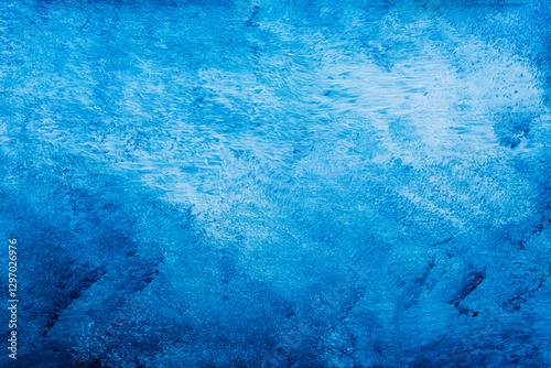 Canvastavla Abstract Watercolor Texture: Textured watercolor wash in shades of blue, creating a dynamic backdrop with rough strokes