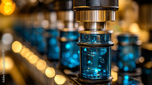 Cutaway view of a small modular nuclear reactor, showcasing its compact design and advanced technology for next-generation nuclear energy, symbolizing innovation and sustainability in power generation