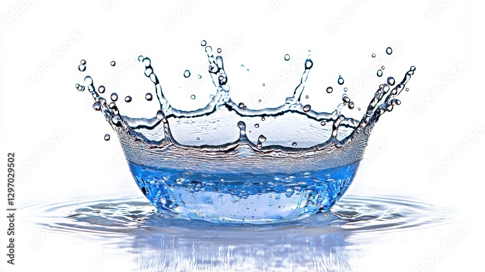 Water Splash, Isolated, White Background Water Splash, Isolated, White Background