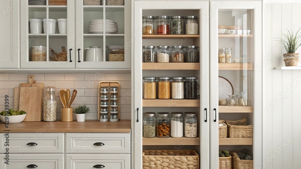 Kitchen storage rack. Generative AI. Kitchen storage rack. Generative AI.