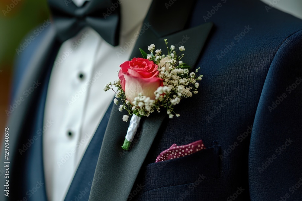 A close-up shot of a man wearing a formal suit and tie, ready for a business meeting or event A close-up shot of a man wearing a formal suit and tie, ready for a business meeting or event