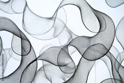 Vibrant, twisted ribbons in spectrum of colors create ambiance that captivates. Generative AI