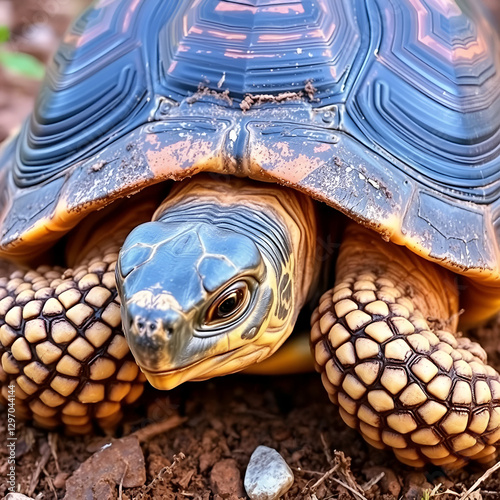 radiated tortoise or Astrochelys radiata is endemic to madagascar and extremly endangered due to loss of habitat