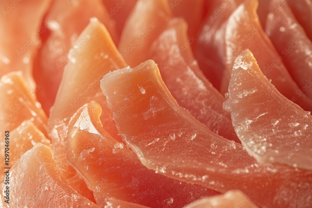 Freshly sliced salmon served on a plate, ideal for food photography and recipe illustrations Freshly sliced salmon served on a plate, ideal for food photography and recipe illustrations