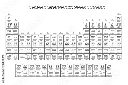 Periodic Table of the Elements - Vector
