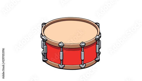 Percussion Instrument Illustration with Transparent Background