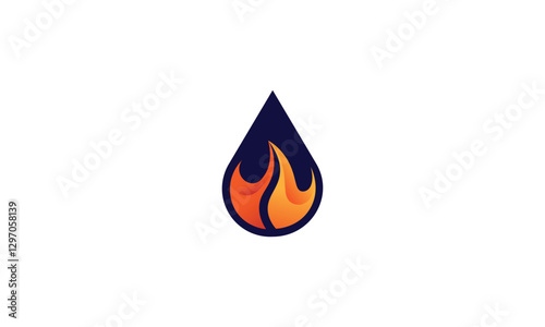 fire gas logo artwork
