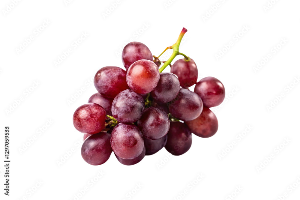 red grapes isolated on white red grapes isolated on white