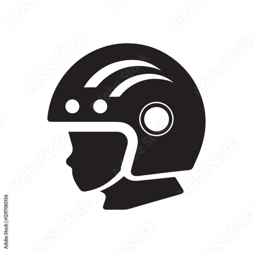  children helmet icon design template vector