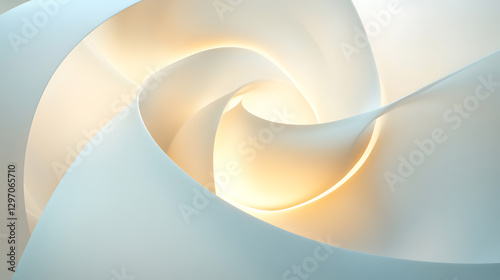 Abstract Swirling Light Design Elegant Curves & Warm Hues