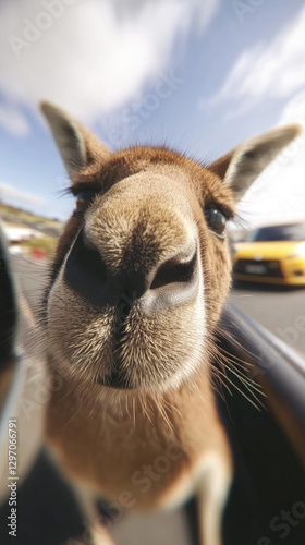 Close-Up Kangaroo Encounter: Wildlife,  Nature's  Marvel, Aussie Outback Adventure