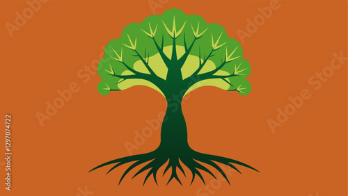 Tree with Deep Roots A sy tree with deep roots standing firm through the seasons symbolizing strength and resilience that come from forgiving and moving on.