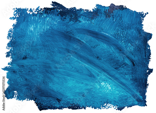 Azure Strokes: An abstract composition of bold, textured blue brushstrokes against a backdrop. Capturing a dynamic interplay of color and form, a sense of artistic expression. Transparent background