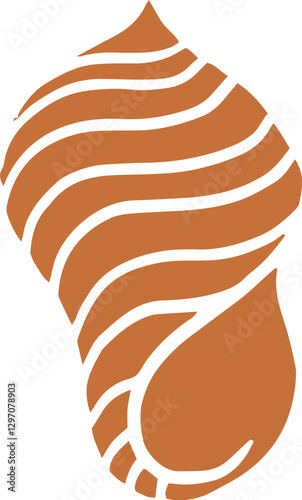 Vintage conch shell illustration 