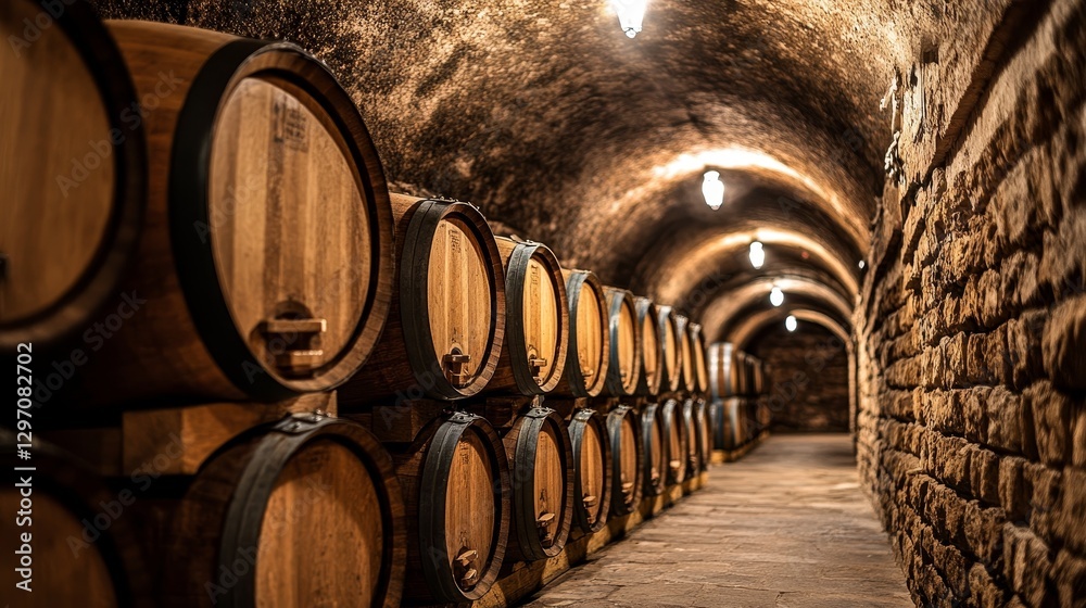 Exploring the captivating charm of a wine cellar a journey through bottles and rich atmosphere. Exploring the captivating charm of a wine cellar a journey through bottles and rich atmosphere.