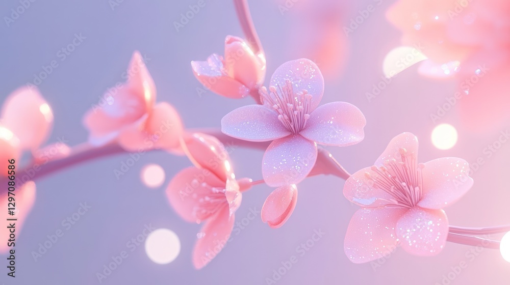Pink cherry blossoms, spring bloom, soft focus, bokeh background, nature wallpaper Pink cherry blossoms, spring bloom, soft focus, bokeh background, nature wallpaper