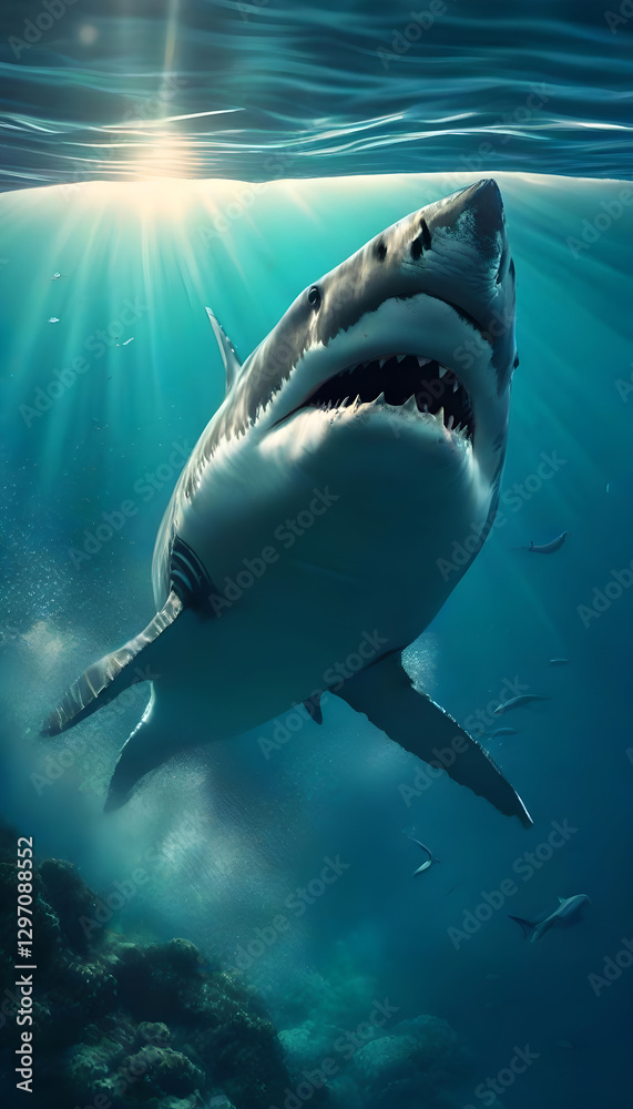 Obraz premium great white shark