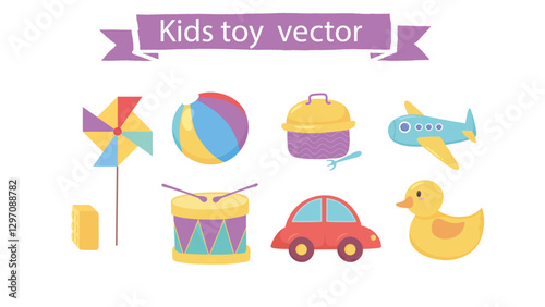 Kids toy vector 