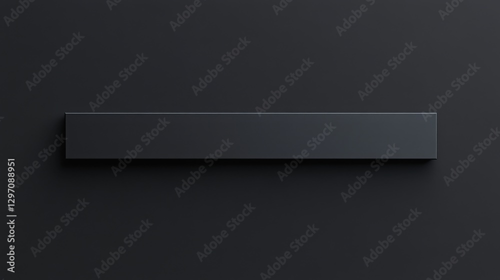 Obraz premium Dark Gray Rectangular Block on Dark Gray Background