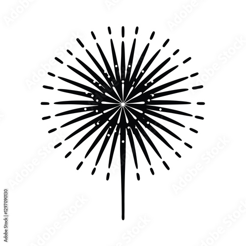 black and white star