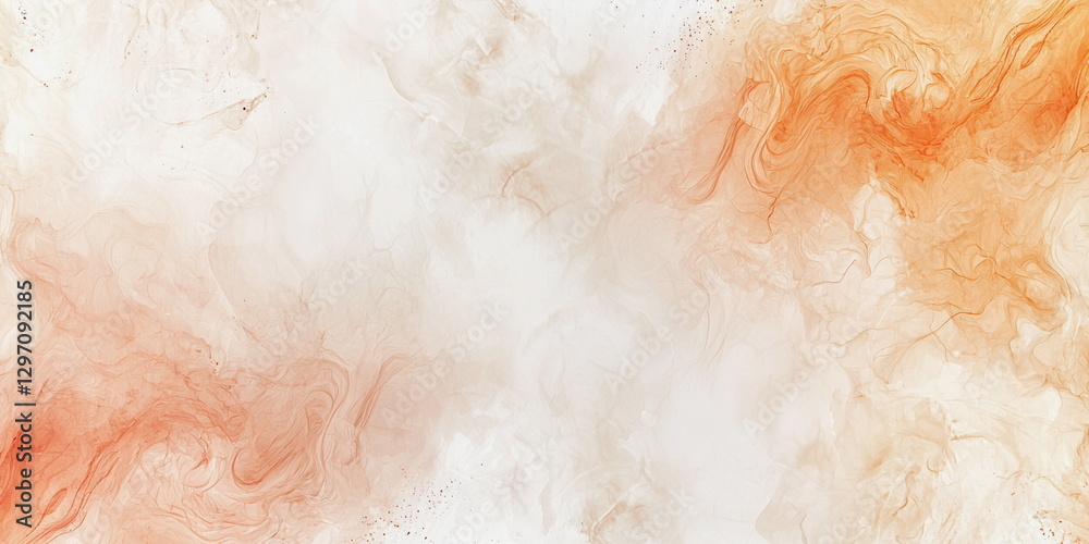 Fototapeta premium Abstract orange background. Soft watercolor stains