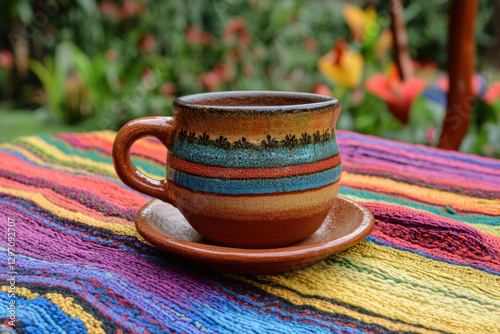 A cup of Chiapas coffee, ri...