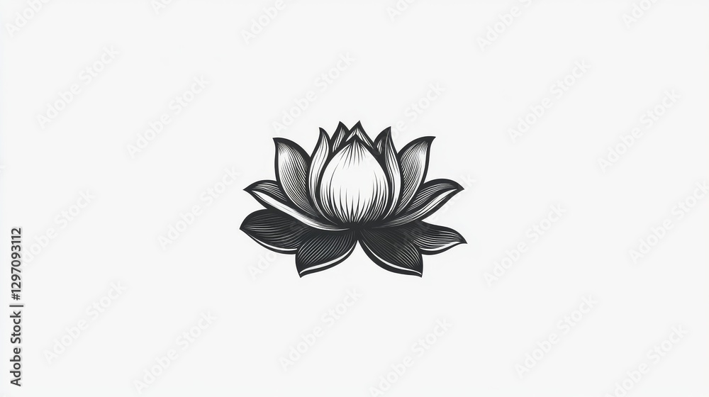 Obraz premium Intricate Lotus Flower Design