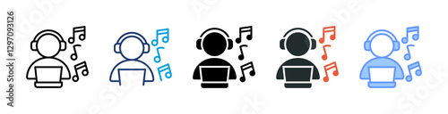 Listening Music Icon