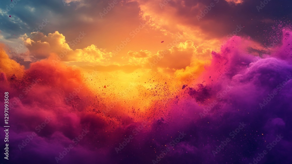 Obraz premium Explosive Colors in the Sky