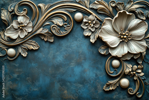 A decorative frame filled w...