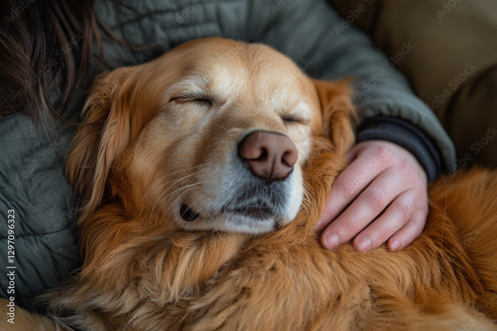 A dog enjoying a belly rub, cute and playful, pet theme. A dog enjoying a belly rub, cute and playful, pet theme.