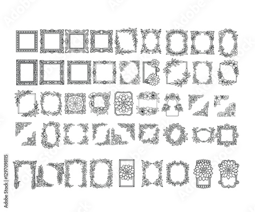 Floral Border SVG Bundle