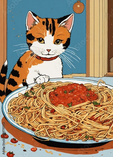 cat and food
