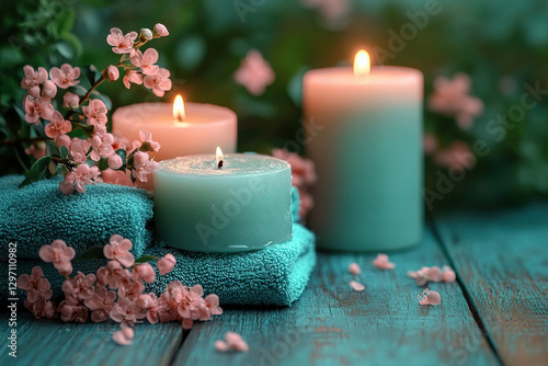 A relaxing spa-themed backg...
